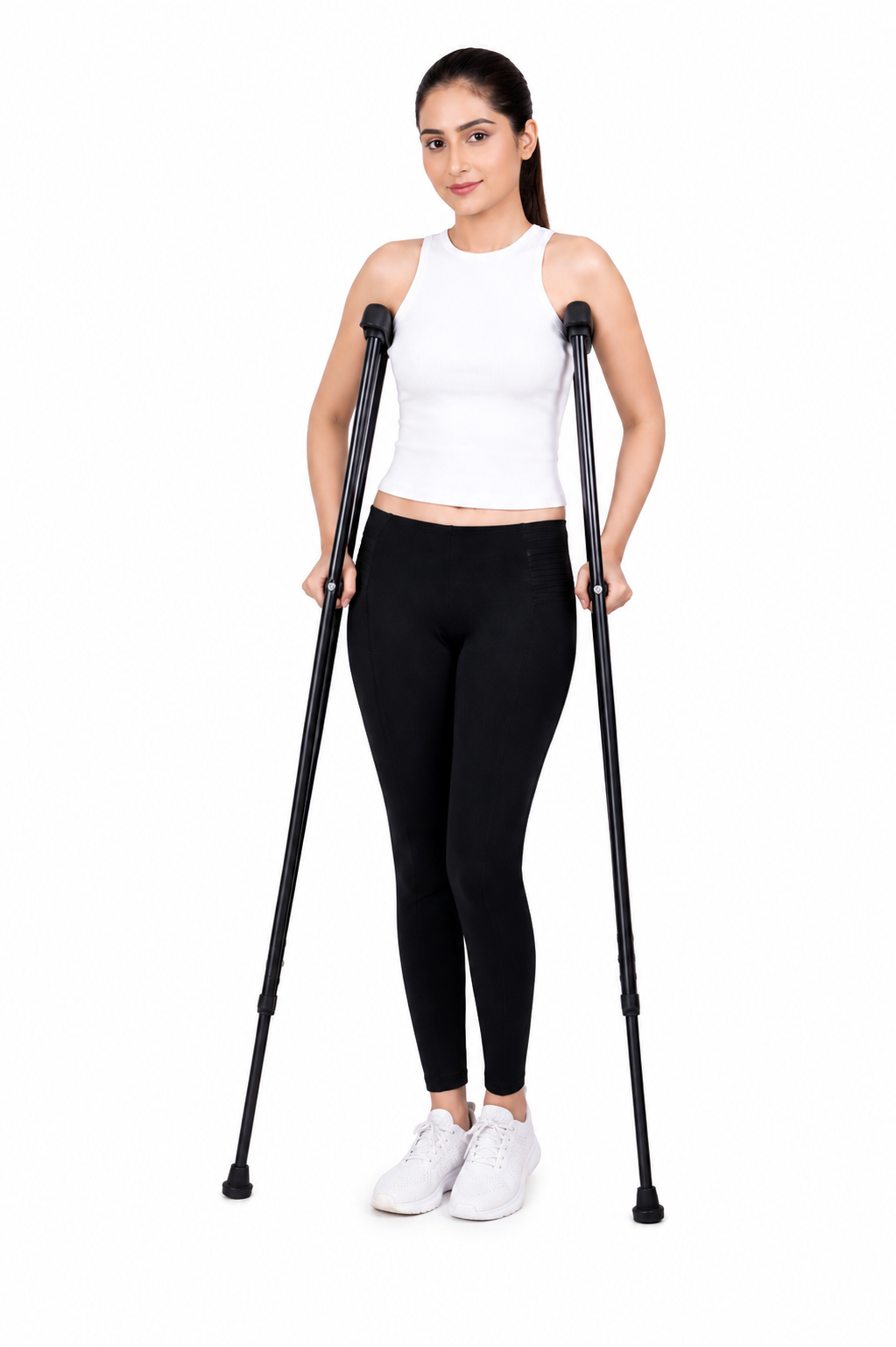 Crutches Under Arm